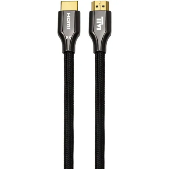 Twisted Minds Zinc Alloy 8k HDMI Cable Braided Custom8K/60Hz, 4K/120Hz/60Hz, Bandwidth 48Gbps - 2 M